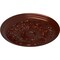 Ekena Millwork Damon Ceiling Medallion (Fits Canopies up to 3 3/8"), Hand-Painted Antique Copper, 20"OD x 1 1/2"P CM20DAACS - alternate 2